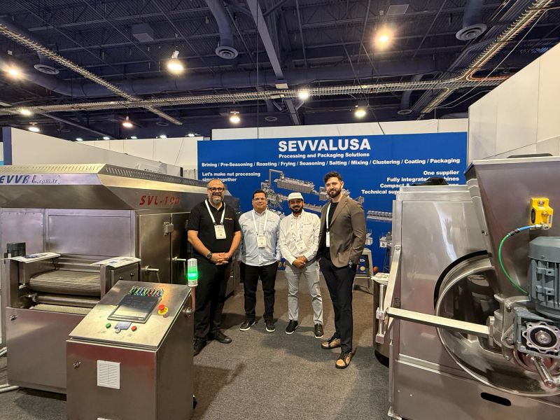 SEVVALUSA roasting equipment and team at booth SU-27014, PACK EXPO Las Vegas 2025